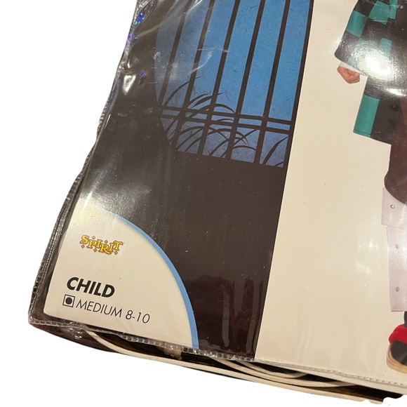 Tanjiro demon slayer costume cosplay dress up child medium 8 - 10 new - Picture 2 of 5